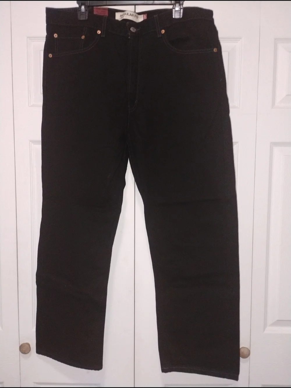 NWT Vintage Levis 505 Regular Fit Black Jeans 38x30